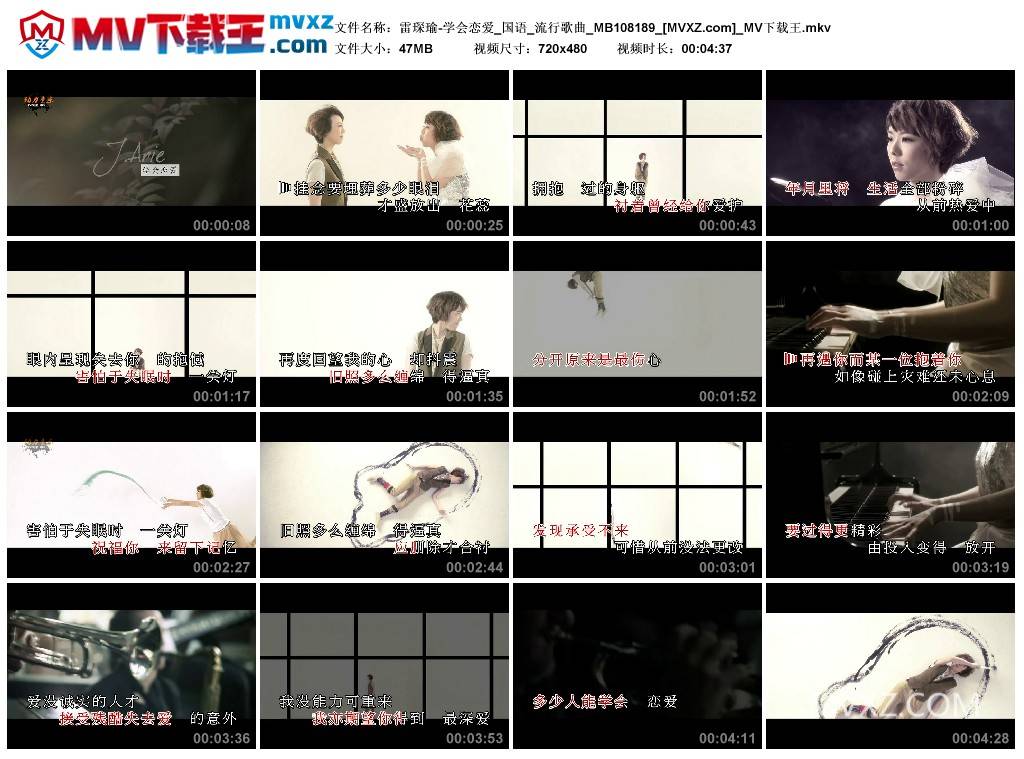 雷琛瑜-学会恋爱_国语_流行歌曲_MB108189